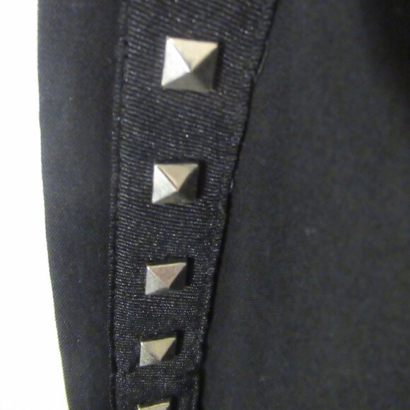 INC Stretch Sz. 6P Black Pants with Silver Pyramid Studs International Concepts - Picture 5 of 8